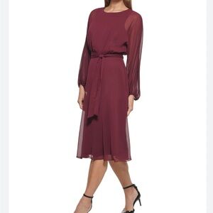 Maroon red DKNY dress